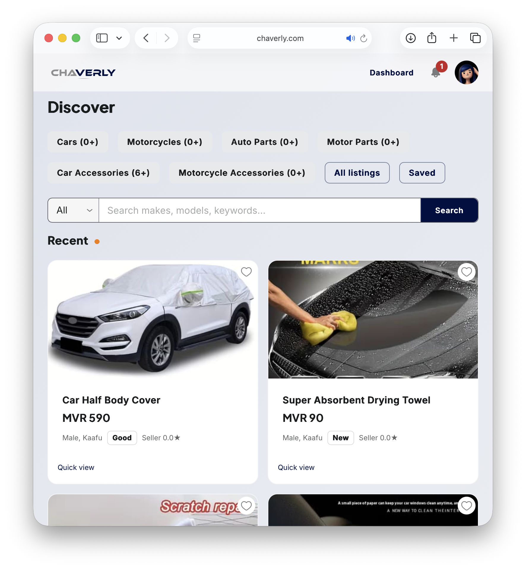 Discover listings on Chaverly